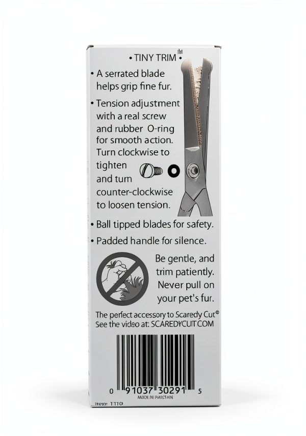 Tiny Trim Safety Scissor Blue Scaredy Cut Pet Grooming-2
