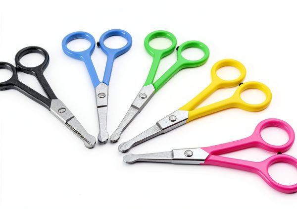 Tiny Trim Safety Scissor Blue Scaredy Cut Pet Grooming-1