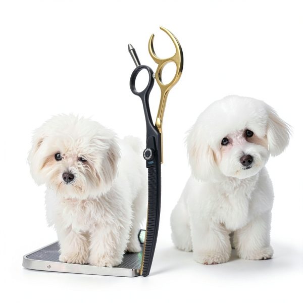 hyzrqwyw Black Gold Curved Blender Dog Scissor Stainless-4