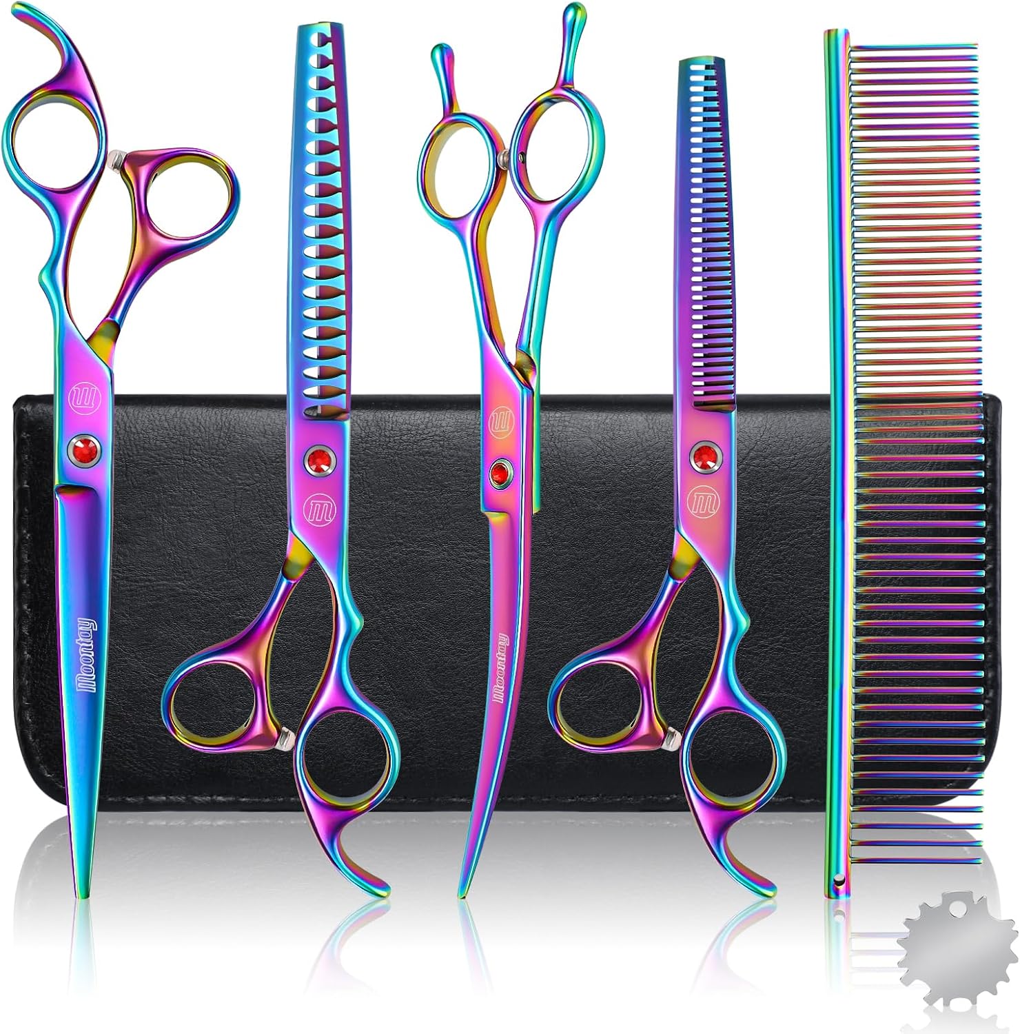 Moontay dog grooming scissors set