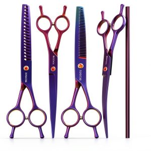 TOPGOOSE Dog Grooming Scissors Stainless Steel Ergonomic-0