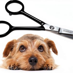 Tiny Trim Safety Scissor Blue Scaredy Cut Pet Grooming-0
