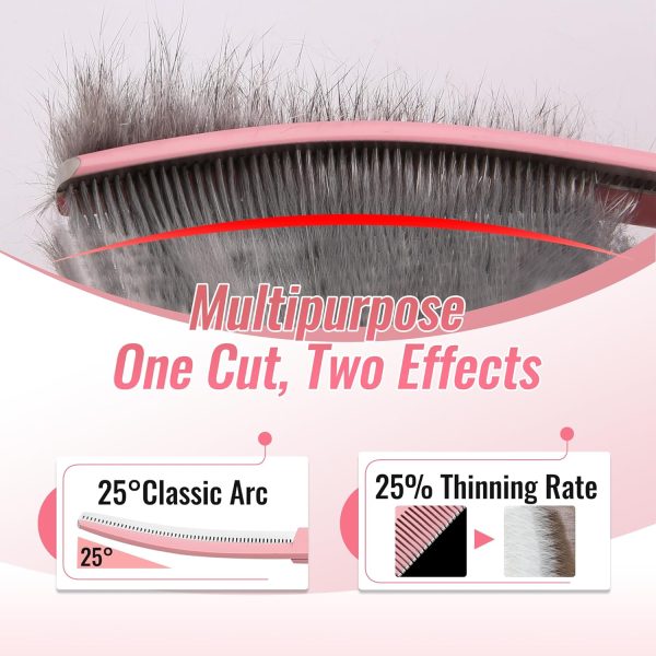 FOGOSP Dog Grooming Scissors Curved Thinning Stainless Steel-1