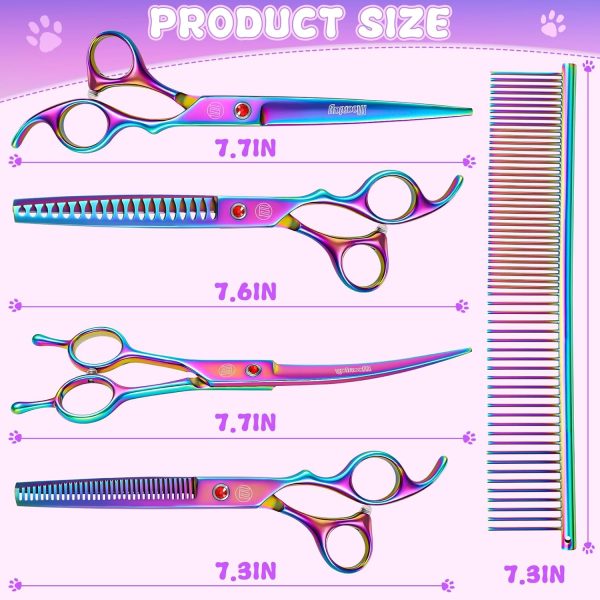 Moontay Dog Grooming Scissors Set-4