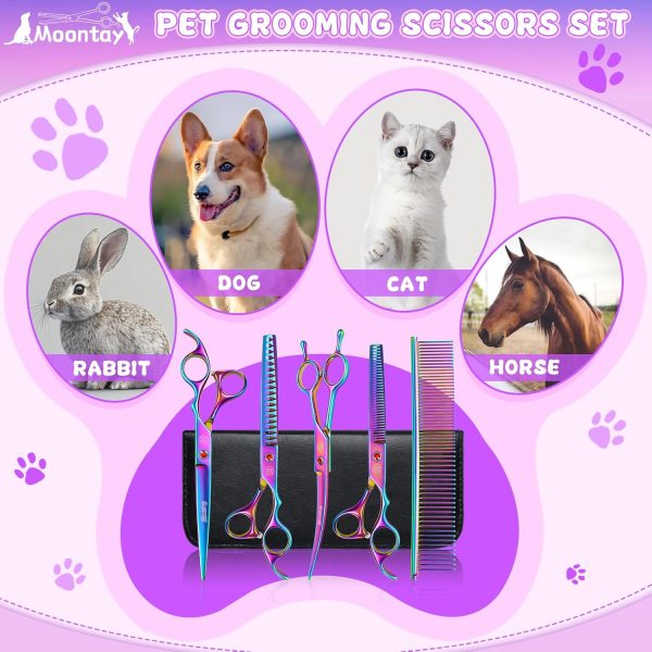 Moontay Dog Grooming Scissors Set-6