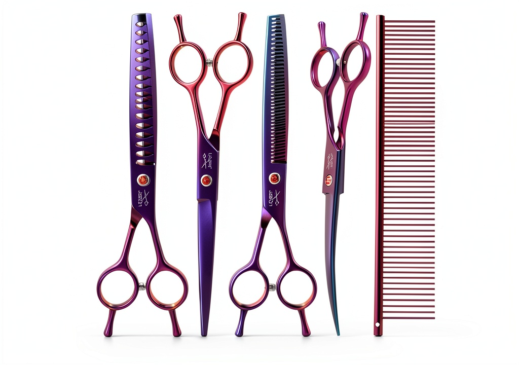 JASON Professional Dog Grooming Scissors in use