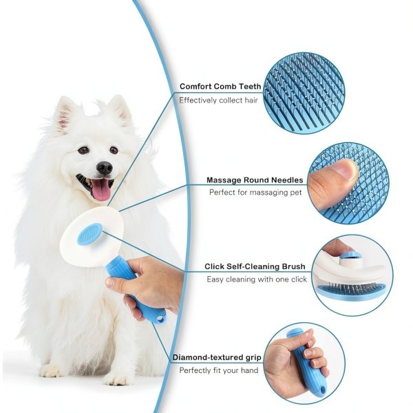 ZONEXCHIC Dog Grooming Kit Stainless Steel Scissors Self-7