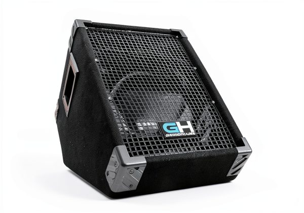 10 Inch Floor Monitor GH10M Black Metal Bass Boost Wedge-4