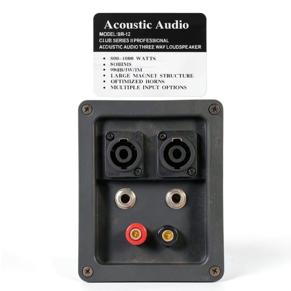 Goldwood Sound Passive DJ Speaker BR12 12" Black Portable Woofer-3