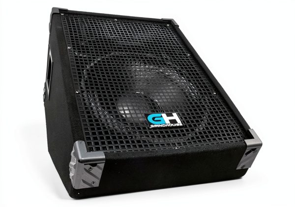 Grindhouse GH12M-Pair 12" Passive Wedge Monitors Black Industrial-1