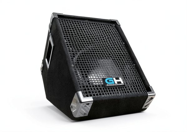 10 Inch Floor Monitor GH10M Black Metal Bass Boost Wedge-3