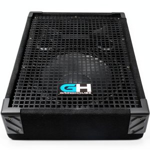 10 Inch Floor Monitor GH10M Black Metal Bass Boost Wedge-0