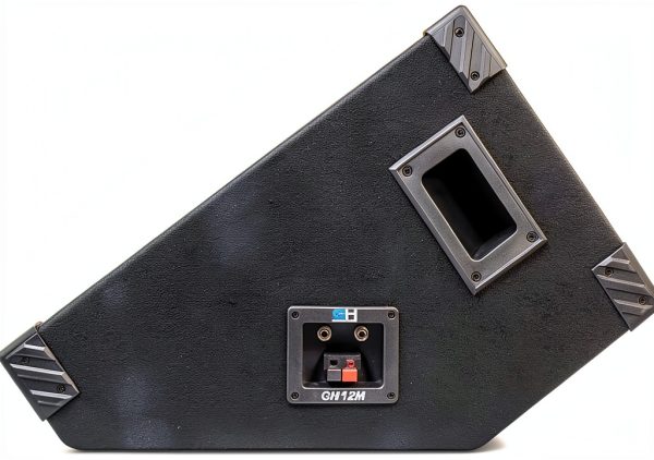 Grindhouse GH12M-Pair 12" Passive Wedge Monitors Black Industrial-4