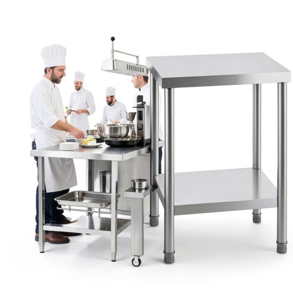 NSF Certified Stainless Steel Prep Table 24x18 HXCFYP Commercial-6