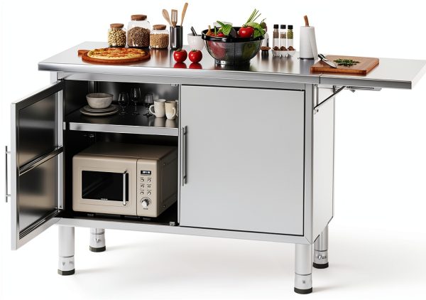 Stainless Steel Work Table JFHID 57" x 19.7" with Extendable Panel-0