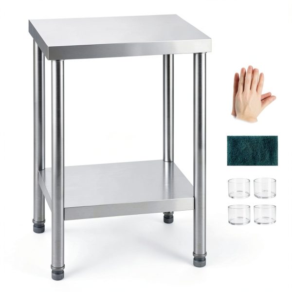 NSF Certified Stainless Steel Prep Table 24x18 HXCFYP Commercial-0