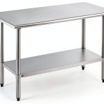 ROCKPOINT Stainless Steel Commercial Table 24x48in NSF Heavy Duty-0