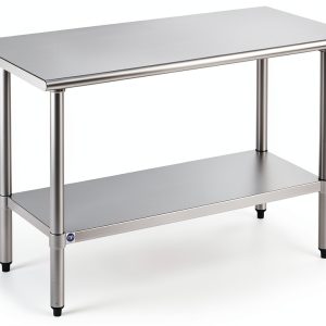 ROCKPOINT Stainless Steel Commercial Table 24x48in NSF Heavy Duty-0